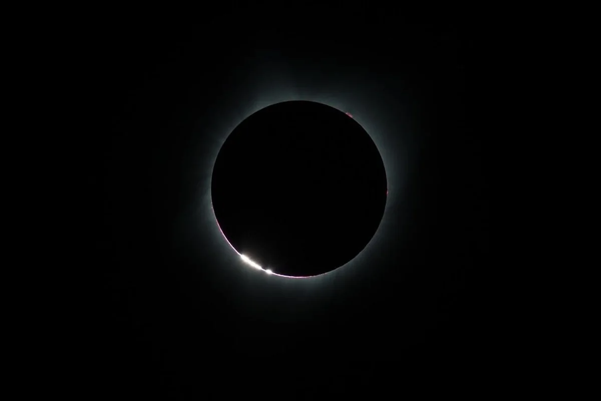 Baily's Beads and Diamond Ring Phenomenon photographed by NASA